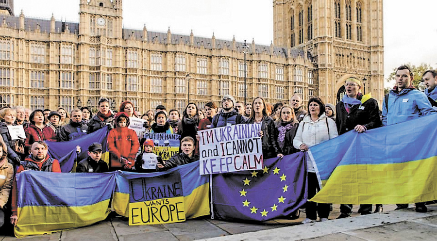 Українці Лондона вимагають більшої підтримки нашої країни на континенті. Фото з сайту t-pravda.net